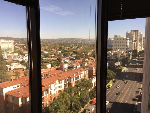 10866 Wilshire Blvd  Los Angeles CA View from northeast corner office