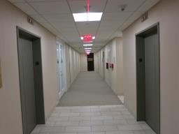Elevator corridor - visible entry at end of hall