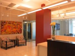 40 Worth Street New York NY Reception area and conference rooms