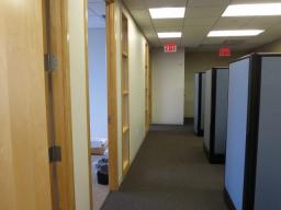One Penn Plaza New York NY 3 Offices in a row with workstations