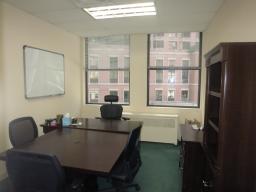 Downtown  New York NY Large office with park view