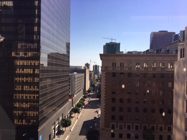 800 Wilshire Blvd. Los Angeles CA VIEW FROM OFFICE