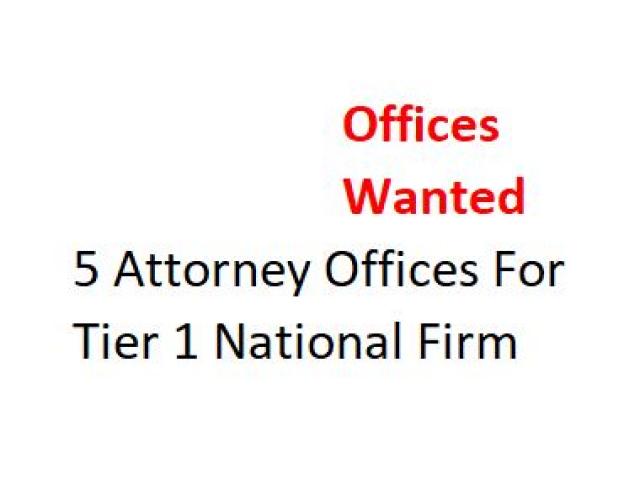5 Offices Wanted New York NY 
