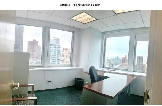 99 Park Avenue New York NY Office 3 - Really Sunny Corner With River View
