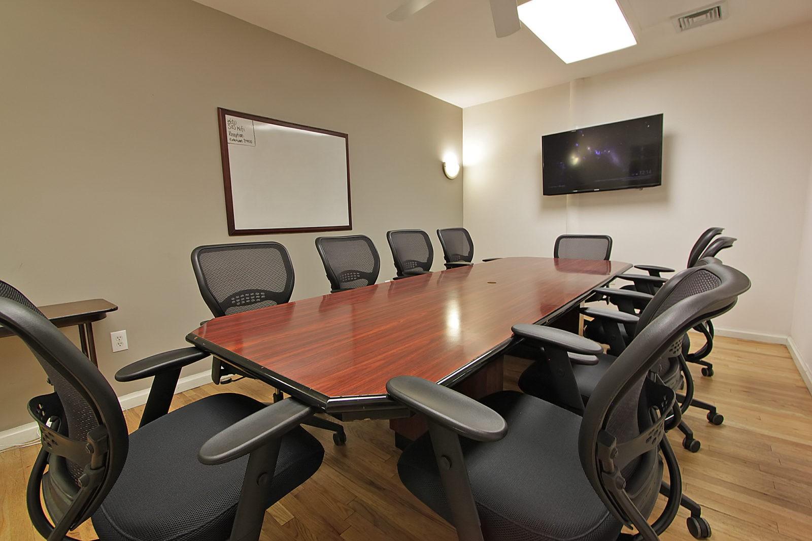 116 West 23rd Street New York NY Conference room with A/V set