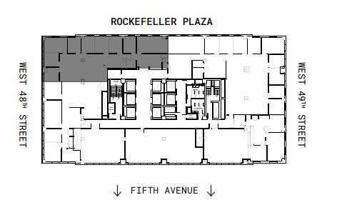 1 Rockefeller Plaza New York NY Locator plan