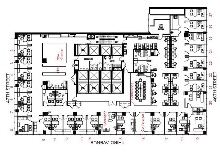 747 Third Avenue New York NY Move In Condition Law Firm Space