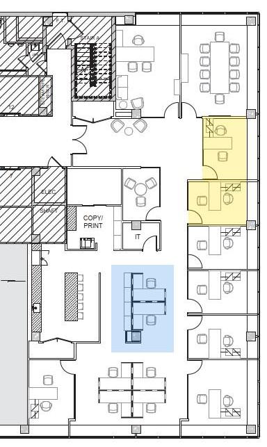 777 Third Avenue New York NY Floor plan indicating 2 offices and 2 workstations