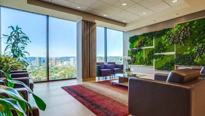 1801 Century Park East Los Angeles CA Guest waiting area