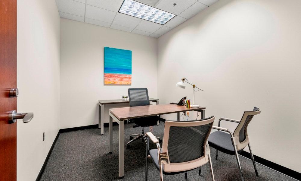 interior room with office furniture