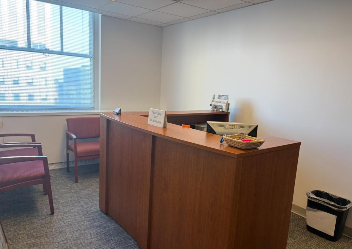 Reception and waiting area