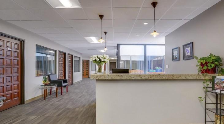 Torrance Executive Plaza reception area attorney office space legal workspace Carson Street